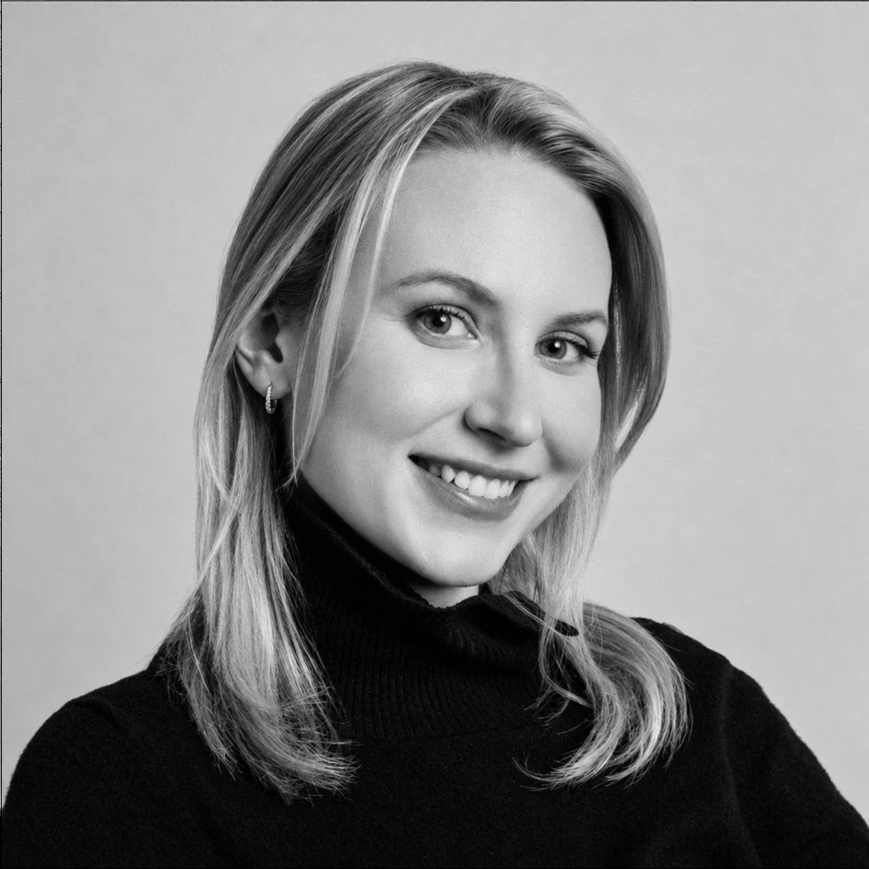 Black-and-white portrait of Kathleen Alexandra Bryan